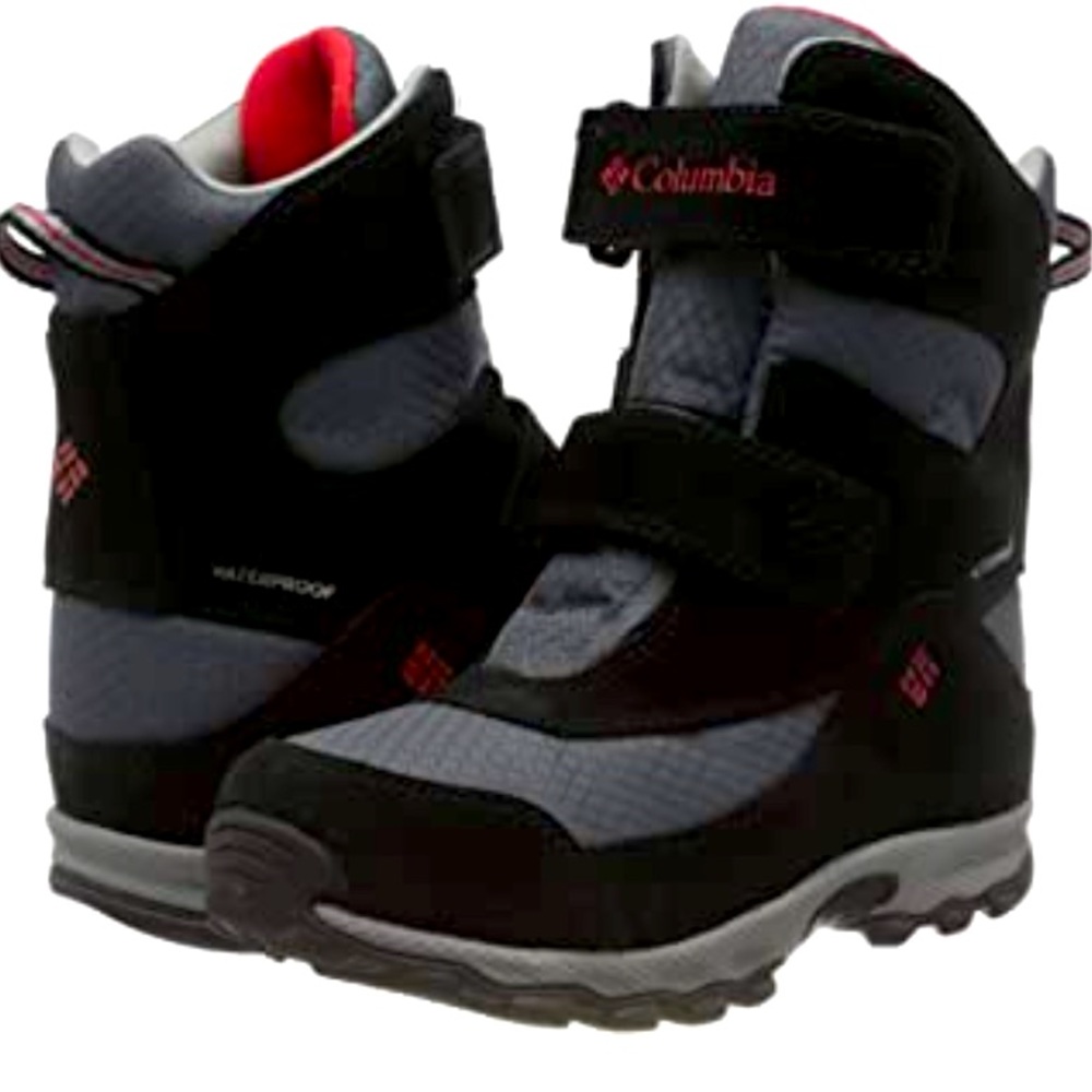 Columbia Unisex Boy Girl Waterproof Parkers Winter Velcro Strap Suede Snow Boots